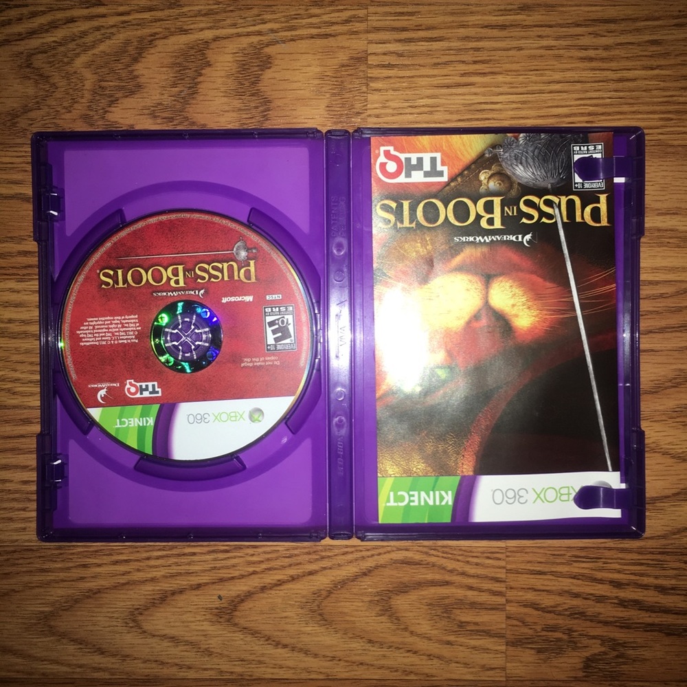 KIDS XBOX KINECT GAME (PUSS IN BOOTS)